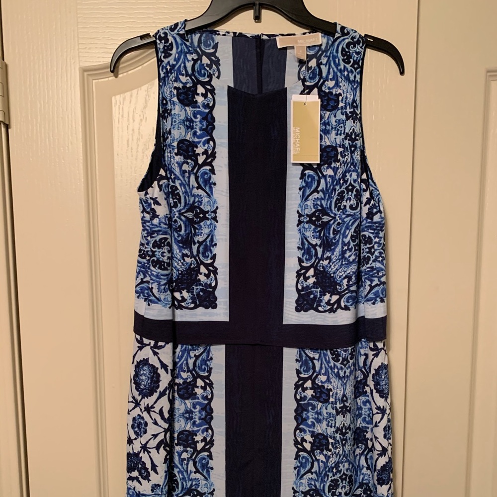 NWT blue Michael Kors dress Sz. 4
